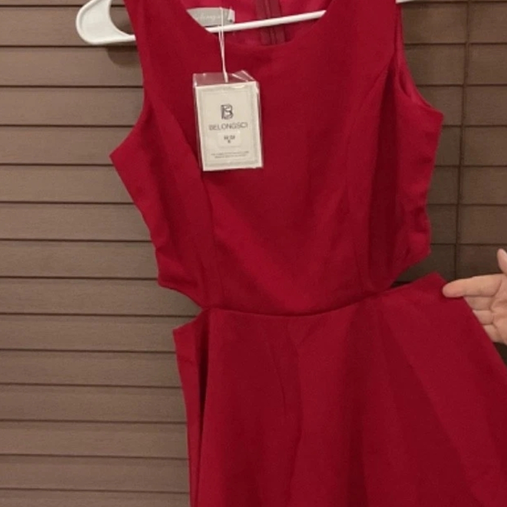 Women's Red Midi Dress